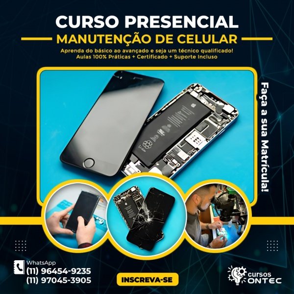 Curso Manutenção de Celular Presencial 2026